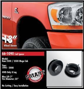 ReadyLift Coil Spacer Suspension Leveling Kit - 2 Inch Lift 35 Inch Max Tire Dia thumbnail 2