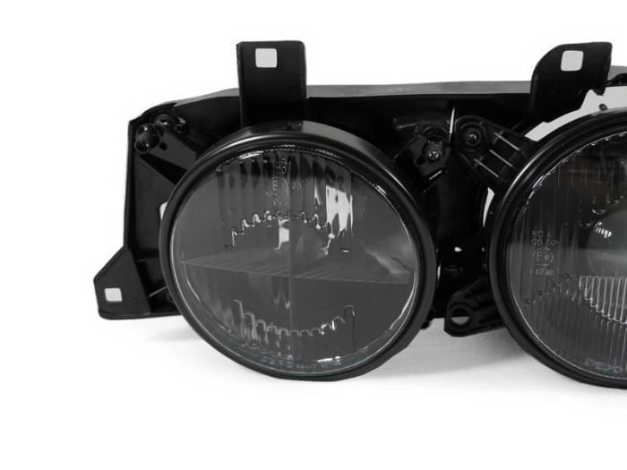 BMW 3 Series DTM Fiberwerkz Smoked Cross Hair Euro Headlights - E30smokedhea thumbnail 3