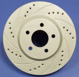 Audi A8 SP Performance Cross Drilled and Slotted Vented Rear Rotors - F01-933