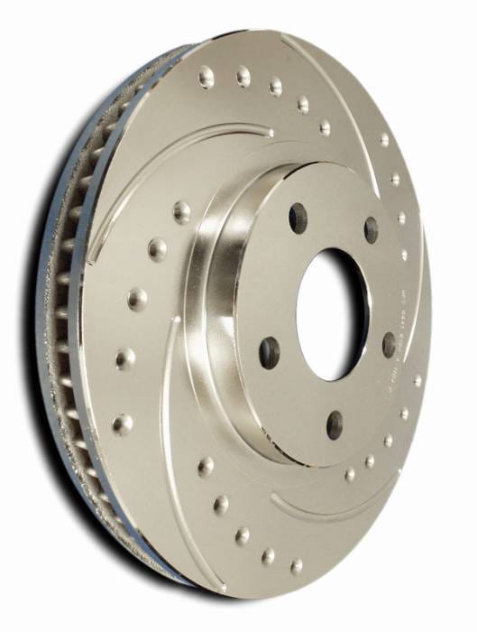BMW 3 Series SP Performance Cross Drilled and Slotted Solid Front Rotors - F06-3014 thumbnail 2