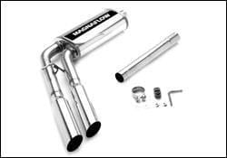 Magnaflow Cat-Back Exhaust System with Dual Pipes Same Side Exit in Front of Tire - 16616