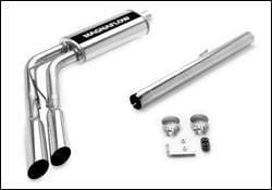 Magnaflow Cat-Back Exhaust System with Dual Side Exit Pipes Before the Rear Tire on Independent Front Suspension - 16701