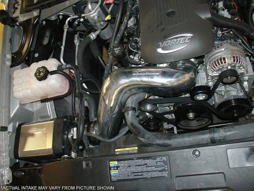 GMC Sierra Injen Power-Flow Series Air Intake System - Wrinkle Black - PF7050WB thumbnail 2