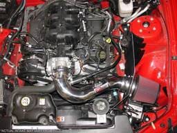 Ford Mustang Injen Power-Flow Series Air Intake System - Wrinkle Black - PF9020WB