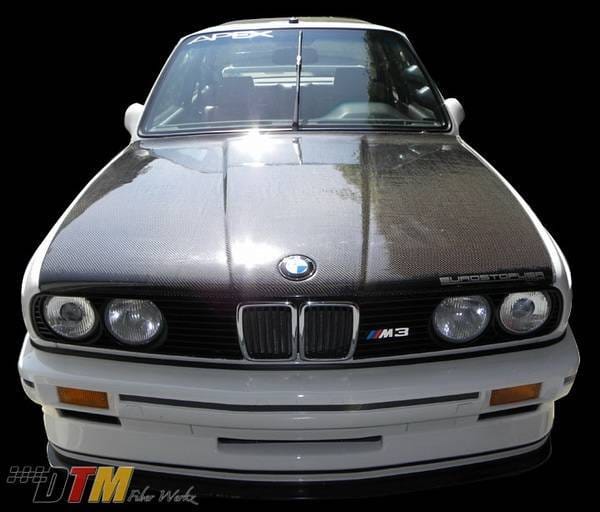 BMW 3 Series DTM Fiberwerkz OEM Style Hood- CFRP - E30-OEM-STYL