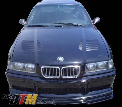 BMW 3 Series 2DR DTM Fiberwerkz GTR Vented Style Hood- CFRP - E36-GTR-VENT thumbnail 4