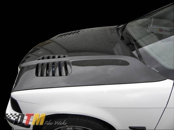 BMW 3 Series 4DR DTM Fiberwerkz GTR Vented Style Hood- CFRP - E36-GTR-VENT thumbnail 2