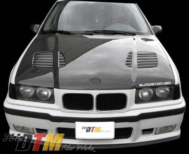 BMW 3 Series DTM Fiberwerkz GTR Vented Style Hood thumbnail 5
