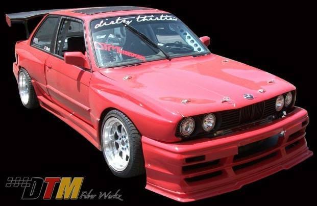 BMW 3 Series DTM Fiberwerkz OEM Style Pin Down Hood - E30 OEM Styl