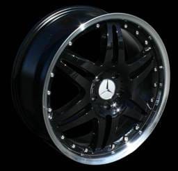 19 inch Black-Polished - 4 wheel set
