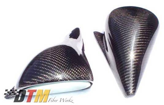 BMW 3 Series DTM Fiberwerkz DTM Style Non-Vented Mirrors - E30 DTM Style thumbnail 3