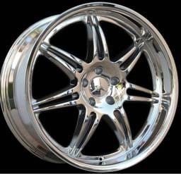 20 inch Dish Chrome - 4 wheel set
