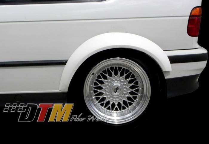 BMW 3 Series DTM Fiberwerkz GTR-S Style Rear Wide Body Fender Flares - E36GTR-SFend thumbnail 2
