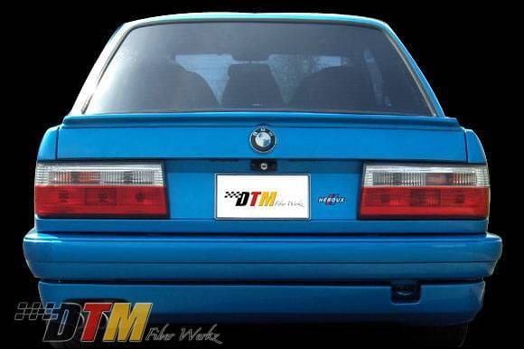 BMW 3 Series DTM Fiberwerkz Hartge Style Rear Apron - E30 Hartge S