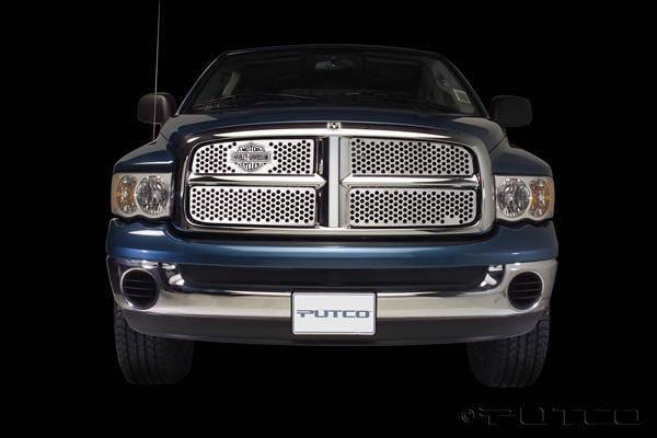 Dodge Ram Putco Punch Grille Insert with Bar & Shield - 52132