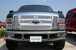 Ford F250 Superduty Putco Punch Grille Insert with Bar & Shield - 52197