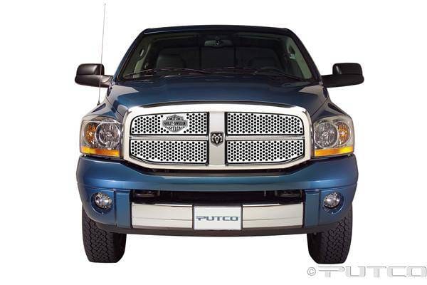 Dodge Ram Putco Punch Grille Insert with Bar & Shield - 52156