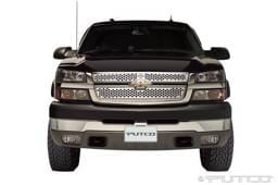 Chevrolet Silverado Putco Punch Grille Insert with Bar & Shield - 52157