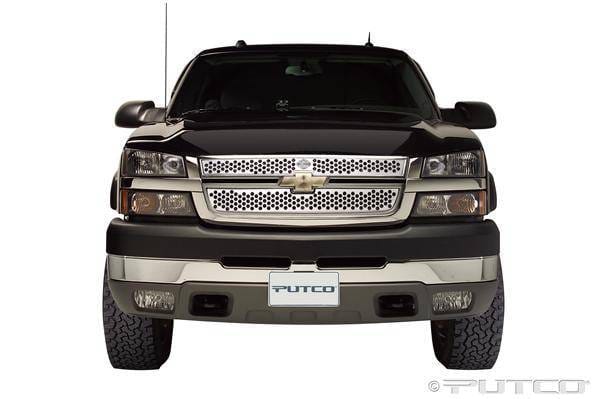 Chevrolet Silverado Putco Punch Grille Insert with Bar & Shield - 52157