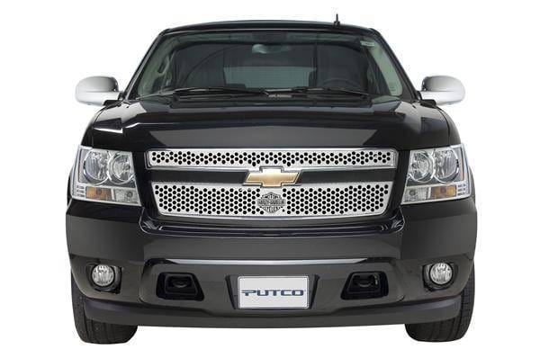 Chevrolet Tahoe Putco Punch Grille Insert with Bar & Shield - 52158