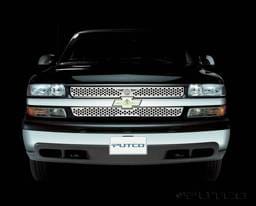 Chevrolet Silverado Putco Punch Grille Insert with Wings Logo - 56108