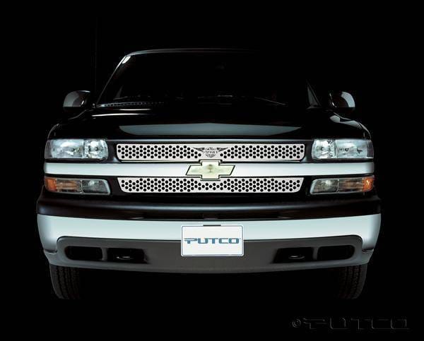 Chevrolet Silverado Putco Punch Grille Insert with Wings Logo - 56108