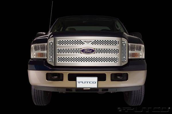Ford F250 Superduty Putco Punch Grille Insert with Wings Logo - 56155