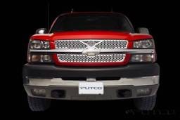 Chevrolet Silverado Putco Punch Grille Insert with Wings Logo - 56137