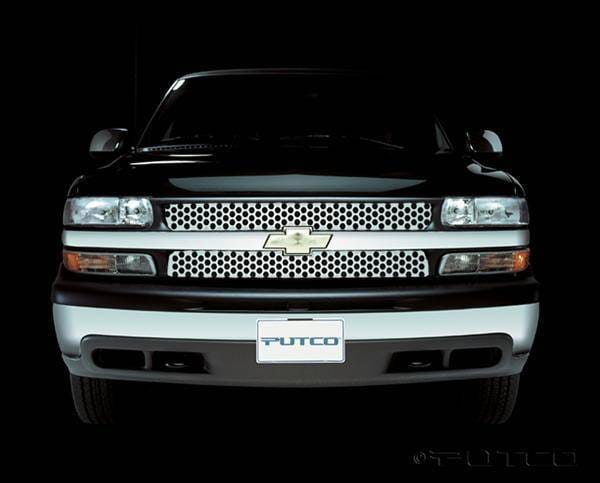 Chevrolet Silverado Putco Punch Stainless Steel Grille - 84108
