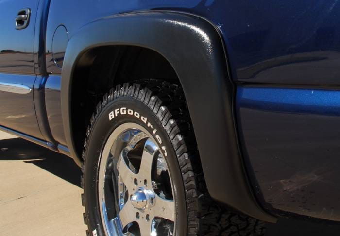 GMC Sierra Prestige Rear Pair EX Wide Style Textured Fender Flare Set - EX103TB thumbnail 3