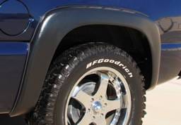 Chevrolet Silverado Prestige Rear Pair EX Wide Style Textured Fender Flare Set - EX103TB