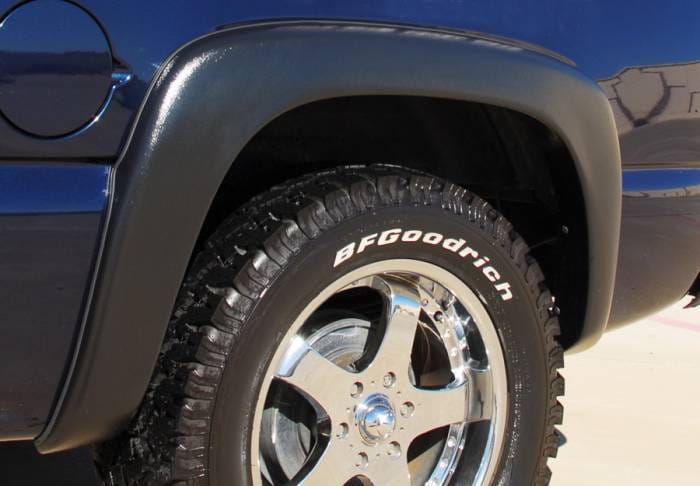 Chevrolet Silverado Prestige Rear Pair EX Wide Style Textured Fender Flare Set - EX103TB