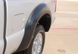 Ford F250 Prestige Rear Pair EX Wide Style Textured Fender Flare Set - EX314TB