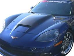 Chevrolet Corvette RKSport Ram Air Hood with Carbon Fiber Blister - 16011004