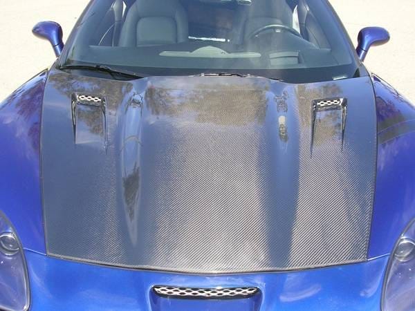 Chevrolet Corvette RKSport Carbon Fiber Violator Supercharger Hood - 16011008