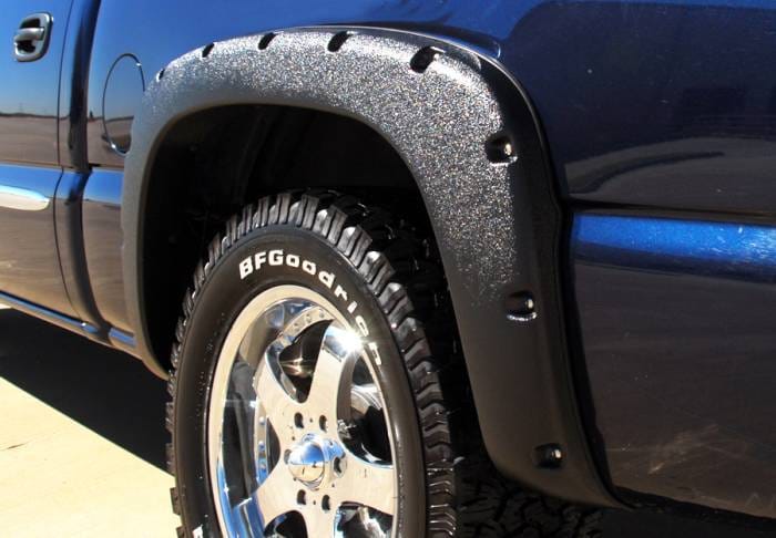 Chevrolet Silverado Prestige Rear Pair RX Rivet Style Standard Fender Flare Set - RX103SB thumbnail 3