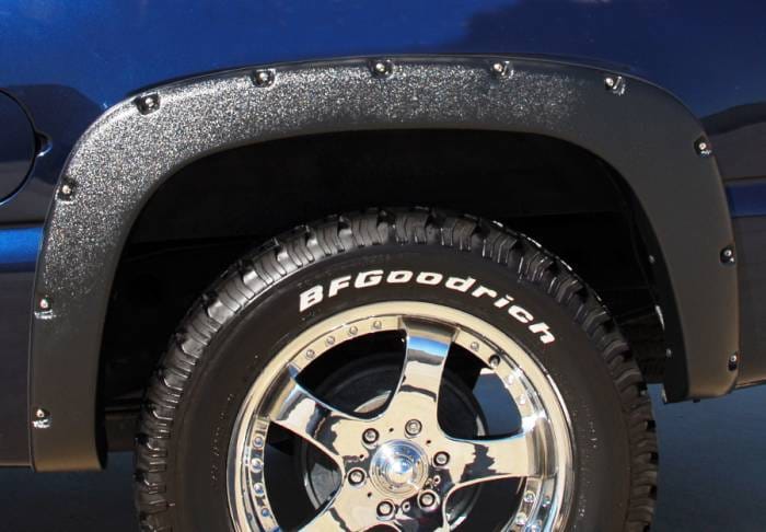 Chevrolet Silverado Prestige Rear Pair RX Rivet Style Standard Fender Flare Set - RX103SB thumbnail 2
