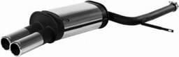 Volkswagen Passat Remus Rear Silencer - Left Side with Dual Exhaust Tips - Round - 959102 0504FL