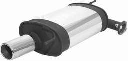 Honda Accord Remus Rear Silencer - Left Side with Exhaust Tip - Oval - 256399 0507L