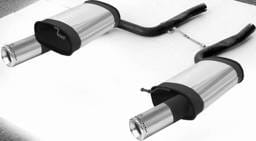 Audi A8 Remus Rear Silencer - Left Side with Exhaust Tip - Round - 049103 0505FL