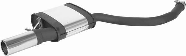Audi A6 Remus Rear Silencer - Left Side with Exhaust Tip - Round - 049004 0505L