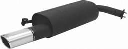 Lexus LS Remus Rear Silencer - Left Side with Dual Exhaust Tips - Square - 909093 0542L