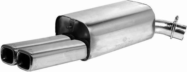 Chevrolet Corvette Remus Romulus Rear Silencer - Left with Dual Exhaust Tips - Square - 109495 0546LR