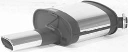 Jaguar X Type Remus Romulus Rear Silencer - Left with Exhaust Tip - Square - 337001 0575LR