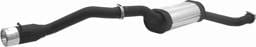 Ford Focus Remus Main Silencer and Mounting Connection Tube with Exhaust Tip - Round Turbo Design - 206003 0570TD