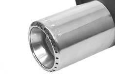 Land Rover Range Rover Remus Rear Silencer - Left Side with Exhaust Tip - Round - 709105 0580TDL