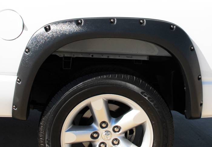 Dodge Ram Prestige Rear Pair RX Rivet Style Textured Fender Flare Set - RX203TB thumbnail 2