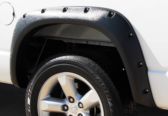 Dodge Ram Prestige Rear Pair RX Rivet Style Textured Fender Flare Set - RX203TB thumbnail 3