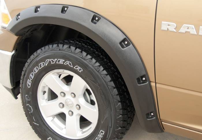 Dodge Ram Prestige Rear Pair RX Rivet Style Standard Fender Flare Set - RX204SB