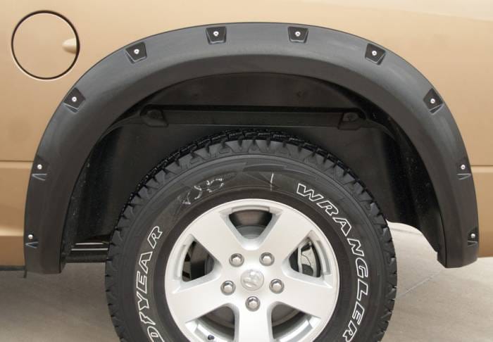 Dodge Ram Prestige Rear Pair RX Rivet Style Textured Fender Flare Set - RX204TB thumbnail 2